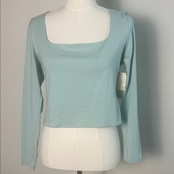 No Boundaries Light Blue Crop Top - Picture 1 of 7